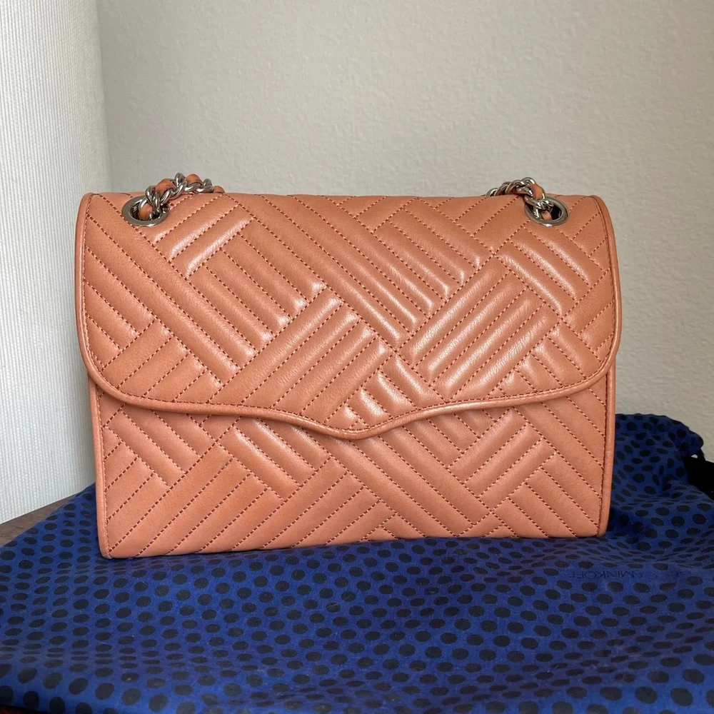 RARE: PEACH BLUSH Rebecca minkoff cross body purse - Picture 1 of 5